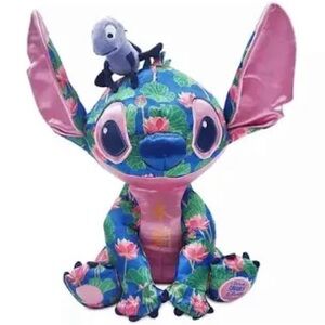 Disney Stitch Floral Plush - Blue and Pink